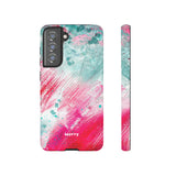 Aquaberry Brushstrokes-Phone Case-Printify-Samsung Galaxy S21 FE-Matte-Movvy