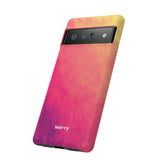 Sunset Brushstrokes-Phone Case-Printify-Movvy