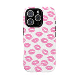 Pink Lips-Phone Case-Printify-iPhone 16 Pro-Matte-Movvy