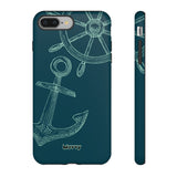 Wheel and Anchor-Phone Case-Printify-iPhone 8 Plus-Matte-Movvy