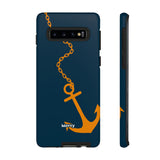 Orange Chained Anchor-Phone Case-Printify-Samsung Galaxy S10-Matte-Movvy