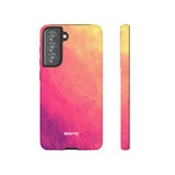Sunset Brushstrokes-Phone Case-Printify-Samsung Galaxy S21 FE-Matte-Movvy