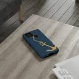 Gold Chained Anchor-Phone Case-Printify-Movvy