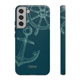 Wheel and Anchor-Phone Case-Printify-Samsung Galaxy S22 Plus-Matte-Movvy