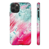 Aquaberry Brushstrokes-Phone Case-Printify-iPhone 11 Pro Max-Glossy-Movvy