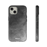 Grayscale Brushstrokes-Phone Case-Printify-iPhone 14-Matte-Movvy