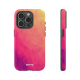 Sunset Brushstrokes-Phone Case-Printify-iPhone 15 Pro-Glossy-Movvy
