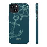 Wheel and Anchor-Phone Case-Printify-iPhone 13-Matte-Movvy