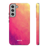 Sunset Brushstrokes-Phone Case-Printify-Samsung Galaxy S22 Plus-Matte-Movvy