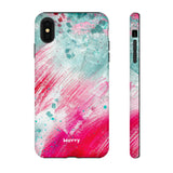 Aquaberry Brushstrokes-Phone Case-Printify-iPhone XS MAX-Matte-Movvy