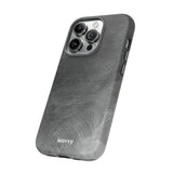Grayscale Brushstrokes-Phone Case-Printify-Movvy
