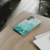 Aquamarine Watercolor-Phone Case-Printify-Movvy