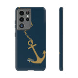 Gold Chained Anchor-Phone Case-Printify-Samsung Galaxy S21 Ultra-Matte-Movvy