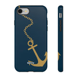 Gold Chained Anchor-Phone Case-Printify-iPhone 8-Glossy-Movvy