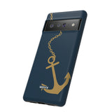 Gold Chained Anchor-Phone Case-Printify-Movvy
