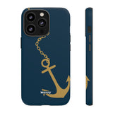 Gold Chained Anchor-Phone Case-Printify-iPhone 13 Pro-Matte-Movvy