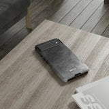 Grayscale Brushstrokes-Phone Case-Printify-Movvy