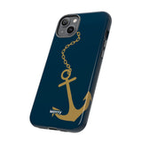 Gold Chained Anchor-Phone Case-Printify-Movvy