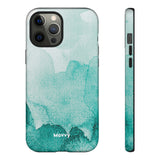 Aquamarine Watercolor-Phone Case-Printify-iPhone 12 Pro Max-Glossy-Movvy