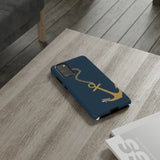 Gold Chained Anchor-Phone Case-Printify-Movvy