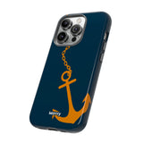 Orange Chained Anchor-Phone Case-Printify-Movvy
