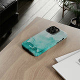 Aquamarine Watercolor-Phone Case-Printify-Movvy