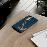 Gold Chained Anchor-Phone Case-Printify-Movvy