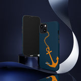 Orange Chained Anchor-Phone Case-Printify-Movvy