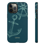 Wheel and Anchor-Phone Case-Printify-iPhone 12 Pro Max-Matte-Movvy