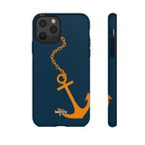 Orange Chained Anchor-Phone Case-Printify-iPhone 11 Pro-Matte-Movvy
