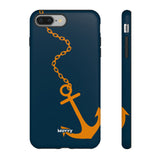 Orange Chained Anchor-Phone Case-Printify-iPhone 8 Plus-Matte-Movvy