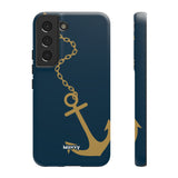 Gold Chained Anchor-Phone Case-Printify-Samsung Galaxy S22-Matte-Movvy