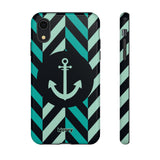 Herringbone-Phone Case-Printify-iPhone XR-Glossy-Movvy