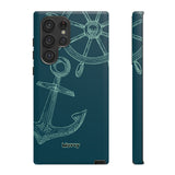 Wheel and Anchor-Phone Case-Printify-Samsung Galaxy S22 Ultra-Matte-Movvy