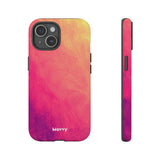 Sunset Brushstrokes-Phone Case-Printify-iPhone 15-Matte-Movvy