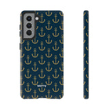 Gold Anchors-Phone Case-Printify-Samsung Galaxy S21-Glossy-Movvy