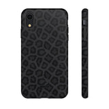 Onyx Leopard-Phone Case-Printify-iPhone XR-Glossy-Movvy