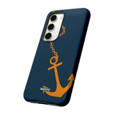 Orange Chained Anchor-Phone Case-Printify-Movvy