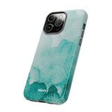 Aquamarine Watercolor-Phone Case-Printify-Movvy
