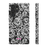 Laced Fleurs-Phone Case-Samsung Galaxy S22 Ultra-Glossy-Movvy