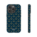 Gold Anchors-Phone Case-Printify-iPhone 15 Pro-Glossy-Movvy
