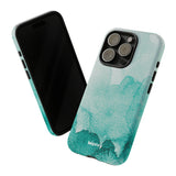 Aquamarine Watercolor-Phone Case-Printify-Movvy