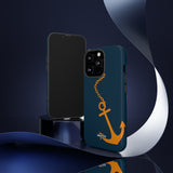 Orange Chained Anchor-Phone Case-Printify-Movvy