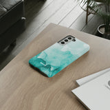 Aquamarine Watercolor-Phone Case-Printify-Movvy