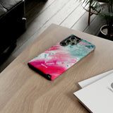 Aquaberry Brushstrokes-Phone Case-Printify-Movvy