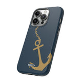 Gold Chained Anchor-Phone Case-Printify-Movvy