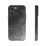 Grayscale Brushstrokes-Phone Case-Printify-iPhone 15 Pro Max-Matte-Movvy
