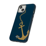 Gold Chained Anchor-Phone Case-Printify-Movvy