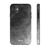 Grayscale Brushstrokes-Phone Case-iPhone 11-Matte-Movvy