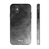 Grayscale Brushstrokes-Phone Case-Printify-iPhone 11-Matte-Movvy